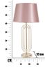 Lampada tavolo decoro metallo oro paralume rose gold alta 64cm  40842 - foto 6