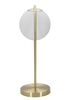 Particolare di Lampada da tavolo con sfera decoro oro in metallo  40841
