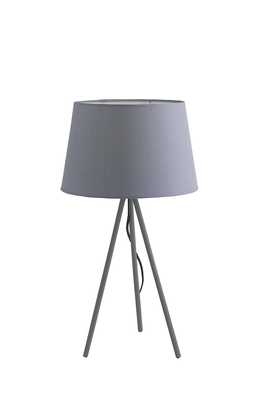 Lampada da tavolo con paralume grigio e base treppiedi 41887 LUCI MODERNE