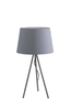 Lampada da tavolo con paralume grigio e base treppiedi 41887 LUCI MODERNE