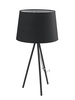 Lampada tavolo nera base a treppiedi diffusore trapezio 41888 LUCI MODERNE