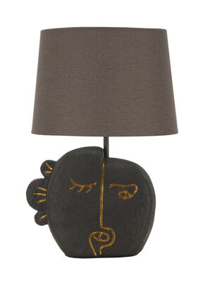 Lampada da arredo tribale scura con paralume d.27,5 h39 42246 COLORI E LUCI