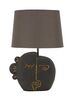 Lampada da arredo tribale scura con paralume d.27,5 h39 42246 COLORI E LUCI