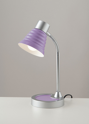 Lampada da tavolo viola braccetto flessibile in metallo 392 LUCI MODERNE