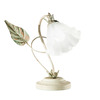Lampada comodino country romantica campanule foglie verdi  45119