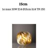 15cm oro New Gold - Lampada da tavolo globo a spirale in acrilico  45620