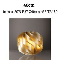 40cm oro new gold - Lampada da tavolo / terra globo a spirale in acrilico  45626