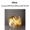 40cm oro new gold - Lampada da tavolo / terra globo a spirale in acrilico  45626