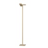 Piantana in metallo tortora due diffusori orientabili lampadine LED sostituibili 1167/T-SA TOP LIGHT