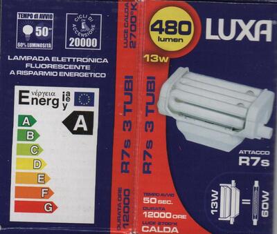 Lampadina R7S 13W 78MM 2700K luce calda 51423 LUCI E COLORI