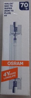 Lampadina 70W a vapori di sodio ad alta pressione NAV-TS  SUPER SON-TS PLUS OSRAM