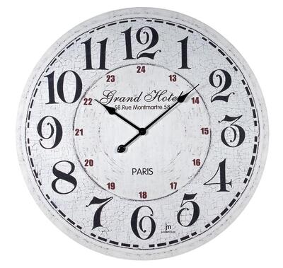 Orologio parete grande 80cm anticato GRAND HOTEL 21433 LOWELL