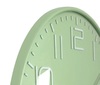 Orologio da parete verde moderno 36 cm silenzioso con numeri grandi e vetro frontale  43787