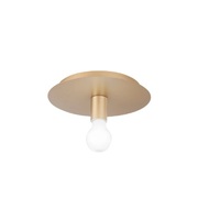 Lampada applique o plafoniera oro satinato una luce a vista 41973 LUCI MODERNE