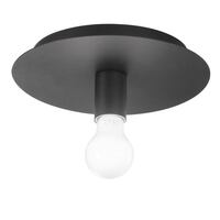 Plafoniera da soffitto o da parete luce a vista nero opaco 41972 LUCI MODERNE