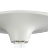 Plafoniera bianca lampadina a vista