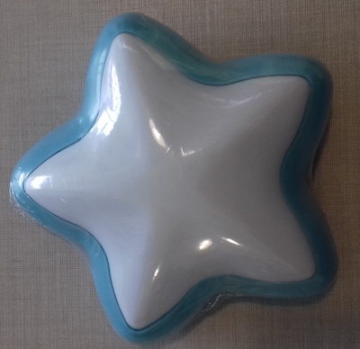 Lampada pile notturna stella azzurra 34321 LUCI E COLORI