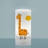 Lampada da comodino simpatica giraffa cilindro in polilux giallo  42829