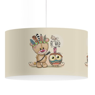 Lampadario cameretta buffo orsetto vestito da indiano  42840