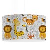 Lampadario a sospensione camerette leone tigre giraffa giocosi  42842
