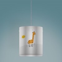 Lampadario piccolo 27cm camerette bambini giraffa toni del giallo  42834
