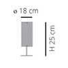 Misure abatjour bimbi Cylinder colorata