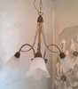 Altra fotografia lampadario legno classico 3 luci