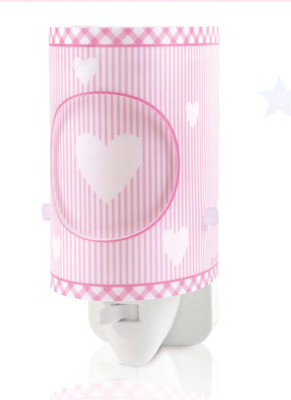 Luce notturna bambine  LED cuoricini rosa 62015S DALBER
