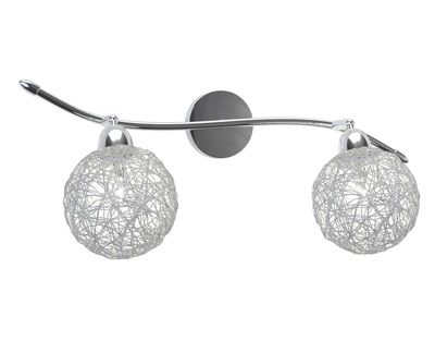 Lampadario a 2 faretti sfere gomitolo direzionabili  41779