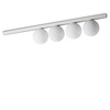 Plafoniera applique 4 sferette su linea design bianca BINOMIO PL4 BIANCO IDEAL LUX