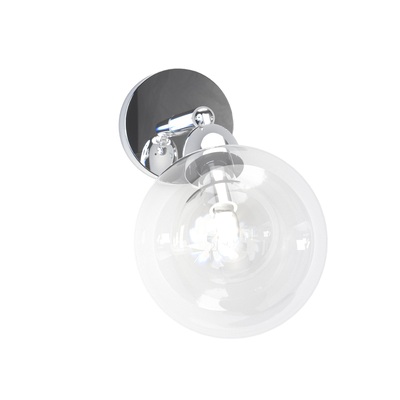 Lampada soffitto parete orientabile con sfera trasparente  41777