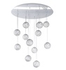 Immagine aggiuntiva di Lampadario moderno grappolo multi fili sfere metalliche gomitolo  41797