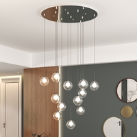 Lampadario moderno grande per soggiorno sfere grappolo 1206CR/S12 INSIDE TOP LIGHT