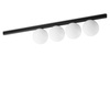 Immagine aggiuntiva di Plafoniera applique moderna linea nera con 4 sferette BINOMIO PL4 NERO IDEAL 
