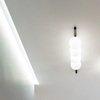 Plafoniera applique moderna linea nera con 4 sferette BINOMIO PL4 NERO IDEAL LUX