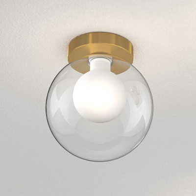 Lampada da soffitto plafoniera doppio diffusore a sfera 12cm  42765