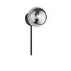 Applique moderna nera orizzontale verticale sfera distesa fum&egrave; luce diffusa parete design minimal  4