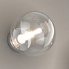 Applique boccetta base cromata sfera trasparente  42046