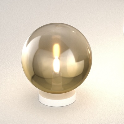 Lampada abat-jour da comodino o tavolo sfera 15 cm oro sfumato  42013