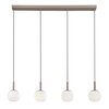 Immagine aggiuntiva di Lampadario moderno lineare 4 sferette illuminazione zone allungate  44444