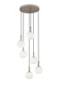 Immagine aggiuntiva di Lampadario moderno grappolo sferette base sabbia cascata 6 luci  44445