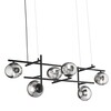 Lampadario dark elegance 6 sfere multidirezionate a livelli  44739