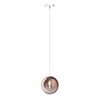 Sospensione piccolo lampadario a boccetta sfera rame sfumato  42056