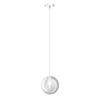 Lampadario piccola sospensione a sfera 15 cm trasparente  42057