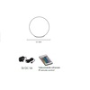 Particolare di Lampada a sfera 40cm ricaricabile RGB da esterno LED IP65  45147