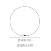 Ulteriore dettaglio di Lampada a sfera 40cm ricaricabile RGB da esterno LED IP65  45147