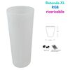 Lampada da esterno ricaricabile arredo IP65 vaso cono  45168
