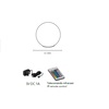 Particolare di Sfera luminosa ricaricabile Ø30 cm LED RGB IP65 da giardino  45146