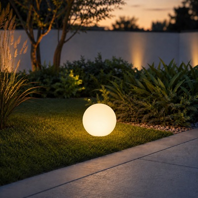 Sfera luminosa E27 30cm giardino terrazzo aiuole e angoli outdoor  45143