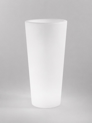 Vaso da esterno illuminato a forma di cono volume elegante  45164